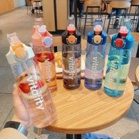 ราคา พร้อมส่ง ขวดน้ำพกพา 700ml 900ml ฟรีสติ๊กเกอร์ มีหลอด พกพาสะดวก กระบอกน้ำดื่ม พกพา (14357217777)