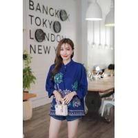 ราคา เสื้อปักลาย อก46ยาว24นิ้ว คอจีน ผ้าปักลายดอกไม้ เนื้อผ้านิ่ม ใส่สบายไม่ร้อน ขายปลีกและขายส่ง (20031744155)