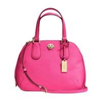 ราคา กระเป๋าถือ COACH แท้ รุ่นหรูจาก Shop ทรงโดม หนังแท้ หนังฟอกแบบกันรอยขีดข่วน สายหนังแท้ มีสายยาว COACH 34940 SPRINCE STREET MINI SATCHEL IN CROSSGRAIN LEATHER (7820668118)