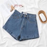 ราคา HOT14 ส่งไวจากไทย SELLDA S 5XL ผู้หญิงเกาหลีกางเกงยีนส์ขาสั้น เอวสูงเรียบๆกางเกงขาสั้น (20917332382)