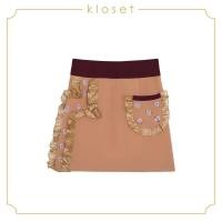 ราคา Kloset Embellished Mini Skirt With Ruffles Detail SS18 S001 เสื้อผ้าผู้หญิง เสื้อผ้าแฟชั่น กระโปรงแฟชั่น กระโปรงยาว กระโปรงผ้าปัก (4973082887)