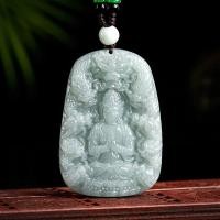 ราคา หลังจาก แนบใบรับรอง หยกพม่าแบบธรรมชาติหยกจี้หยกของผู้ชายกวนอิมเก้ามังกร GY59หยกน้ำแข็ง (17230050867)