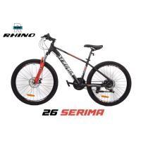 ราคา จักรยานเสือภูเขา ขนาด26 นิ้ว RHINO WOLFING โช็คหน้า ดิสเบรคหน้า หลัง เฟรมอลูมิเนียม (8310508468)