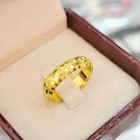 ราคา แหวนทองครึ่งสลึง ลายโปร่งรอบวงจิกเพชร น้ำหนัก 1 9 กรัม ทองคำแท้ 96 5 มีใบรับประกันสินค้า ขายได้ จำนำได้ (1756048699)