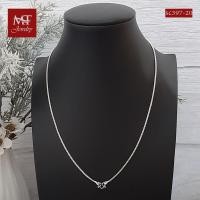 ราคา MT สร้อยคอเงินแท้ ลายอิตาลี ลายกล่อง งานไทย กว้าง 1 5 มม ยาว 14 16 18 20 22 24 นิ้ว 925 Sterling Silver Box Chain sc397 MT Jewelry มณีธารา (10322844084)