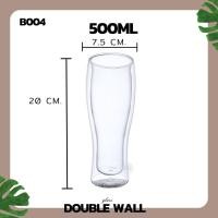 ราคา NEW แก้ว แก้วน้ำ แก้วน้ำราคาถูก แก้วน้ำใส DOUBLE WALL Glass ขนาด 80 400ML แก้วน้ํา แก้วกาแฟเซรามิค แก้วกาแฟ 2 ชั้น แก้วสองชั้น (21036392828)
