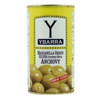 ราคา อิบาร์รา มะกอกเขียว ไส้แอนโชวี่ 350 Green Olives Stuffed with Anchovy 350g Ybarra brand (21010366811)