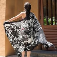 ราคา ผ้าพันคอ ผ้าคลุมไหล่โบฮีเมียน ผ้าพันคอหญิง scarf shawl scarves ผ้าคลุมไหล่สไตล์โบฮีเมียน ผ้าหนา กันแดด กันลม (9988109150)