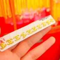 ราคา ต่างหูทองคำแท้ 90 ลายซีซีใหญ่ CC มีใบรับประกัน ถูกที่สุด ส่งฟรี ร้านทองขายเอง (16377615363)