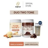 ราคา Bundle Set PUMP UP Whey Protein Isolate100 Vanilla Almond flavor Plant Protein Isolate Dark Chocolate flavor (20323988279)
