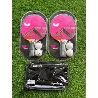 ราคา ไม้ปิงปอง Butterfly Stayer 1200 1 คู่ ลูกปิงปอง Butterfly 4 ลูก ชุดเน็ตปิงปอง พร้อมขาหนีบ 1 ชุด พร้อมกระเป๋าใส่เน็ต (16709938665)