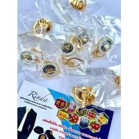 ราคา กระดุม 5เม็ด เข็มพยาบาลทั่วไป กระดุมข้อมือ 4 เม็ด ตุ้งติ้ง โลหะเงาสวย พร้อมส่ง (21135427523)