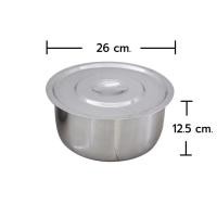 ราคา หม้อแขกสแตนเลส No 248 มีให้เลือก 4 ขนาด 18 22 26 30 cm เครื่องครัว หม้อแขก หม้อ สแตนเลส (9356077728)