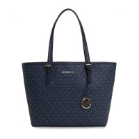 ราคา กระเป๋า Tote Michael Kors แท้ Coated Canvas ลาย Logo MK สายหนังแท้ Michael Kors Jet Set Travel Medium Carry All Tote (4434200556)