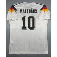 ราคา เสื้อบอล ย้อนยุค ทีมชาติ เยอรมัน 1990 เหย้า Retro Germany Home พร้อมเบอร์ชื่อ 10 MATTHAUS แชมป์บอลโลก World Cup Champions เรโทร คลาสสิค (20463395956)