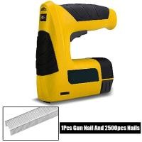 ราคา เครื่องตอกแบตเตอรี่ลิเธียมแบบพกพาเครื่องตอกตะปูหัวที่เย็บกระดาษไฟฟ้าแบบชาร์จไฟได้เครื่องฝนเล็บงานไม้เครื่องปรับอากาศพร้อมตะปู2500ชิ้น (17820078549)