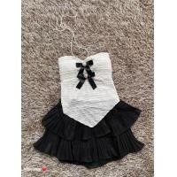 ราคา ชุดเช็ท 2 ชิ้น เกาะอก กระโปรงขนมชั้น ns (20716923057)