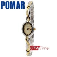 ราคา Pomar นาฬิกาข้อมือผู้หญิง สายสแตนเลส รุ่น PM63517AG01 สองกษัตริย์ หน้าปัดทอง (7976327036)