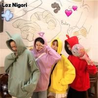 ราคา Laz Nigori เสื้อเทเลทับบี เสื้อแจ็กเก็ตกันหนาว น่ารัก มีฮู้ด เสื้อกันหนาวคู่ ธรรมดา เสื้อฮู้ดหญิง เสื้อหนาว ฮู้ดแขนยาว เทเลทับบี้ เสื้อกันหนาวตัวใหญ่ (15469286715)