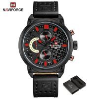 ราคา NAVIFORCE Men Watch Waterproof Original Casual Wristwatch Genuine Leather Strap Multifunction Date and Day Watches Fashion NF9068 (20743488370)
