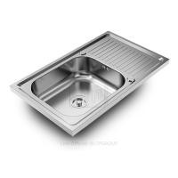 ราคา อ่างล้างจาน ยี่ห้อ LTP รุ่น AST7545 อ่างล้างจานสแตนเลส 1 หลุม 1 ที่พักจาน ซิงค์ล้างจานสแตนเลส sink ราคา (7877434963)