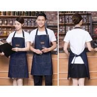 ราคา เอี๊ยมยีนส์ กระดุม แบบคล้องคอ เอี๊ยมช่าง สำหรับร้านทำผม ชุดช่างสำหรับใส่ทำงาน (17421648386)