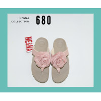 ราคา รองเท้าเเฟชั่นผู้หญิงเเบบเเตะพื้นนุ่มหูหนีบ No 680 NE NA Collection Shoes (21108533976)