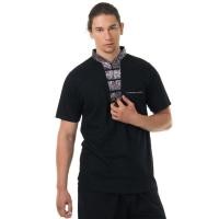 ราคา เสื้อยืดคอจีนผู้ชาย เสื้อจีนชายสีดำ เสื้อยืดลายจีน เสื้อเชิ้ตแบบจีน เสื้อกังฟู เสื้อตรุษจีน Chinese New Year T Shirt for Men (9266507)