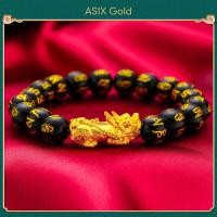 ราคา ASIX GOLD 3 in 1 ชุดทองแท้ปี่เซียะจี้คอทองจริงปี่เซียะสร้อยข้อมือปี่เซียะทองจริงแหวนปี่เซียะ ทอง 24K ไม่ลอก ไม่ลอก (16246044437)