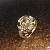 ราคา แหวนกังหัน เรียกทรัพย์ ลายอินฟินิตี้ Infinity ขอบพลอย 8 เม็ด ก้านพลอย 8 เม็ด SW34103 (20335928313)