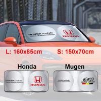 ราคา 1ชิ้นสำหรับ Honda Accord City Civic Odyssey HRV CRV Jazz CRZ Fit ป้องกันรังสียูวีรถกันแดดพับได้บังแดดทนความร้อนฉนวนอัตโนมัติกระจกหน้าอุปกรณ์บังแดด (9905572695)