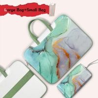ราคา Tas Daya ฟรี กระเป๋าเคสกันกระแทกผู้หญิงลายศิลปะหินอ่อนกระเป๋าแล็ปท็อปกระเป๋าถือกระเป๋าเป้แล็ปท็อปความจุมากกระเป๋าถือหนัง PU กระเป๋าเก็บของ (17892059402)