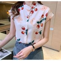 ราคา เสื้อเชิ๊ตแฟชั่น ผู้หญิง คอจีน แขนล้ำ ผ้าไหมอิตาลี พิมพ์ลายน่ารักๆ ใส่สบาย สาวอวบใส่ได้ รุ่น เชอรี่ (20351989710)