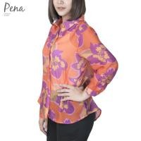 ราคา Pena house เสื้อเชิ๊ตผู้หญิงแขนสามส่วน ลายดอกไม้ POSL122201 (17031734713)