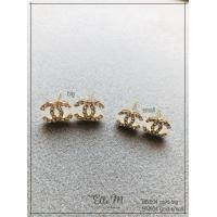 ราคา ต่างหูแฟชั่น ต่างหูเงิน ต่างหูทอง ต่างหู ชา แนล ต่างหูแป้นแต่งเพชร BN004 (14766783175)