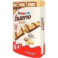 ราคา Kinder Bueno White Chocolate 1 กล่อง มี 6 ชิ้น น้ำหนัก 117 กรัม BBF 09 04 24 (21014822339)