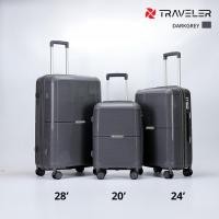 ราคา กระเป๋าเดินทางล้อลาก Traveler ลวดลาย Cove สวยสไตล์โมเดิร์น 20 24 28 นิ้ว วัสดุ PP 100 พร้อมส่งจากไทย (20646633226)