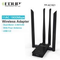 ราคา wireless usb wifi adapter 1900mbps EDUP wifi receiver antenna 5g usb wireless adapter wifi ac wifi network card usb for laptop intl (196888530)