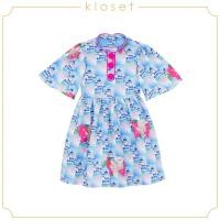 ราคา Kloset Printed Mini Dress With Buttons SS20 KD008 ชุดเด็ก ชุดเดรสเด็ก ชุดเด็กแฟชั่น (17281803681)