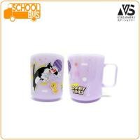 ราคา แก้วน้ำ พลาสติก มีมือจับ Pony Superman Batman Tom Jerry Luney Tunes ลิขสิทธิ์แท้ 100 การ์ตูน น่ารัก (7504309378)