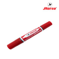 ราคา HORSE ตราม้า ปากกาเคมี 2หัว 1 สี TWIN PEN มี 12สี ให้เลือก จำนวน 1 ด้าม (3039554341)