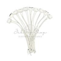 ราคา ขั้วหลอดฮาโลเจน MR16 GU4 GU5 3 ทรงกลม Halogen Socket ฐานซ็อกเก็ตเชื่อมต่อหลอดฮาโลเจน สายถักทนความร้อนสูง (10057847101)