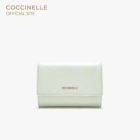 ราคา COCCINELLE กระเป๋าสตางค์ผู้หญิง รุ่น METALLIC สี CELADON GREEN (21007912798)