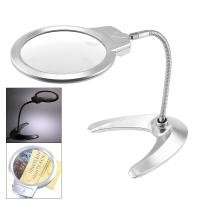 ราคา 5X ABS Metal Hose แว่นขยายตั้งโต๊ะแบบปรับได้พร้อมไฟ LED สำหรับตรวจสอบและซ่อมแซม (16388864327)