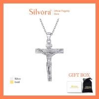 ราคา สร้อยคอไม้กางเขนพระเยซู Silvora สำหรับผู้หญิงผู้ชาย925เงินสเตอร์ลิงพระเยซูคริสต์มีคริสต์ในไม้กางเขนเยซูสร้อยคอพร้อมจี้เป็นของขวัญ (19198389031)