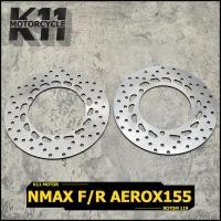 ราคา 3 5mm หน้า หลัง จานดิสเบรค NMAX AEROX155 จานดิส จานเบรคเจาะ NMAX AEROX155 หนา 3 5 มิล (13476919957)