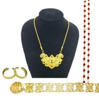 ราคา ชุดไทย ชุดอุปกรณ์เสริมสำหรับเด็ก ผู้ใหญ่ เครื่องประดับวันสงกรานต์ สายคล้องคอปรับได้ ตัวเลือกต่างหู ทองคำไทย สีแดง สีเงิน ตัวเลือกสี (21123424295)