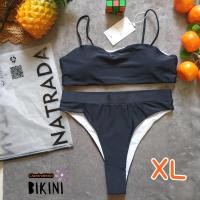 ราคา NATRADA ชุดว่ายน้ำทูพีซสีดำ ชุดว่ายน้ำแฟชั่น บิกินี่ sizeXL มือหนึ่ง (20067096818)