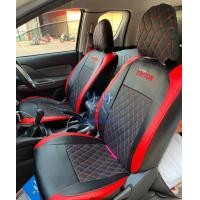 ราคา หุ้มเบาะรถยนต์ คู่หน้า TRITON แบบสวมทับเบาะรถยนต์ ลาย VIP N LINE 2 (15944675153)