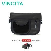 ราคา Vincita กระเป๋าติดหน้าแฮนด์กันน้ำ มีสายสะพาย คลิปปลดเร็ว Klickfix พร้อม Adapter ติดหน้าแฮนด์ วินสิตา B010WPA RK WATERPROOF HANDLEBAR BAG (209921172)